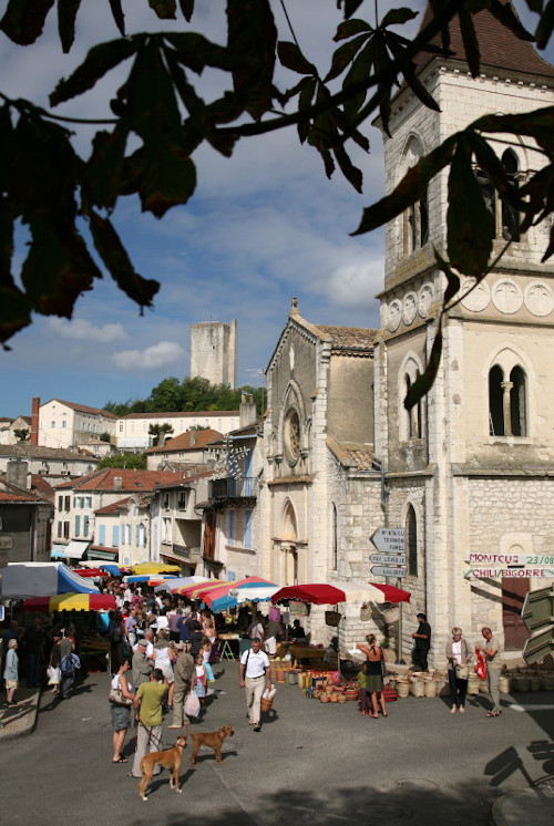 Market in Montcuq